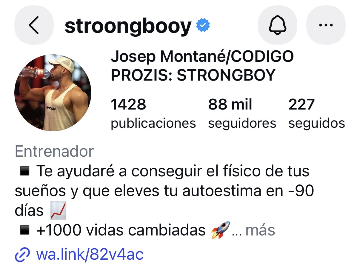 Perfil de Instagram de Josep Montané